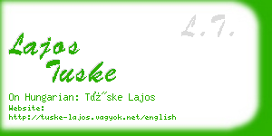 lajos tuske business card